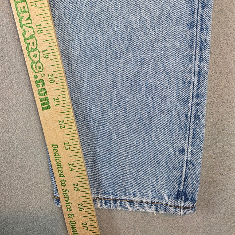 Levis Premium 501 Original Light Wash Denim Straight Leg Jeans Button Fly 26 - Picture 11 of 12